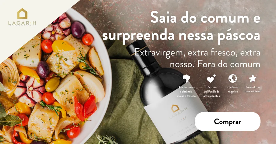 Campanha de Pascoa para o azeite Lagar H